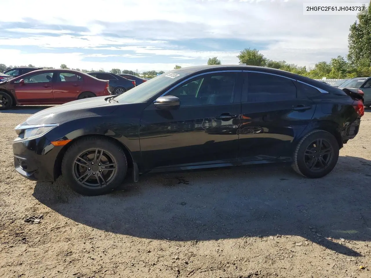 HONDA CIVIC 2018, VIN 2HGFC2F61JH043737