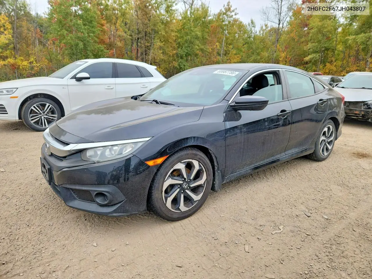 HONDA CIVIC 2018, VIN 2HGFC2F67JH043807
