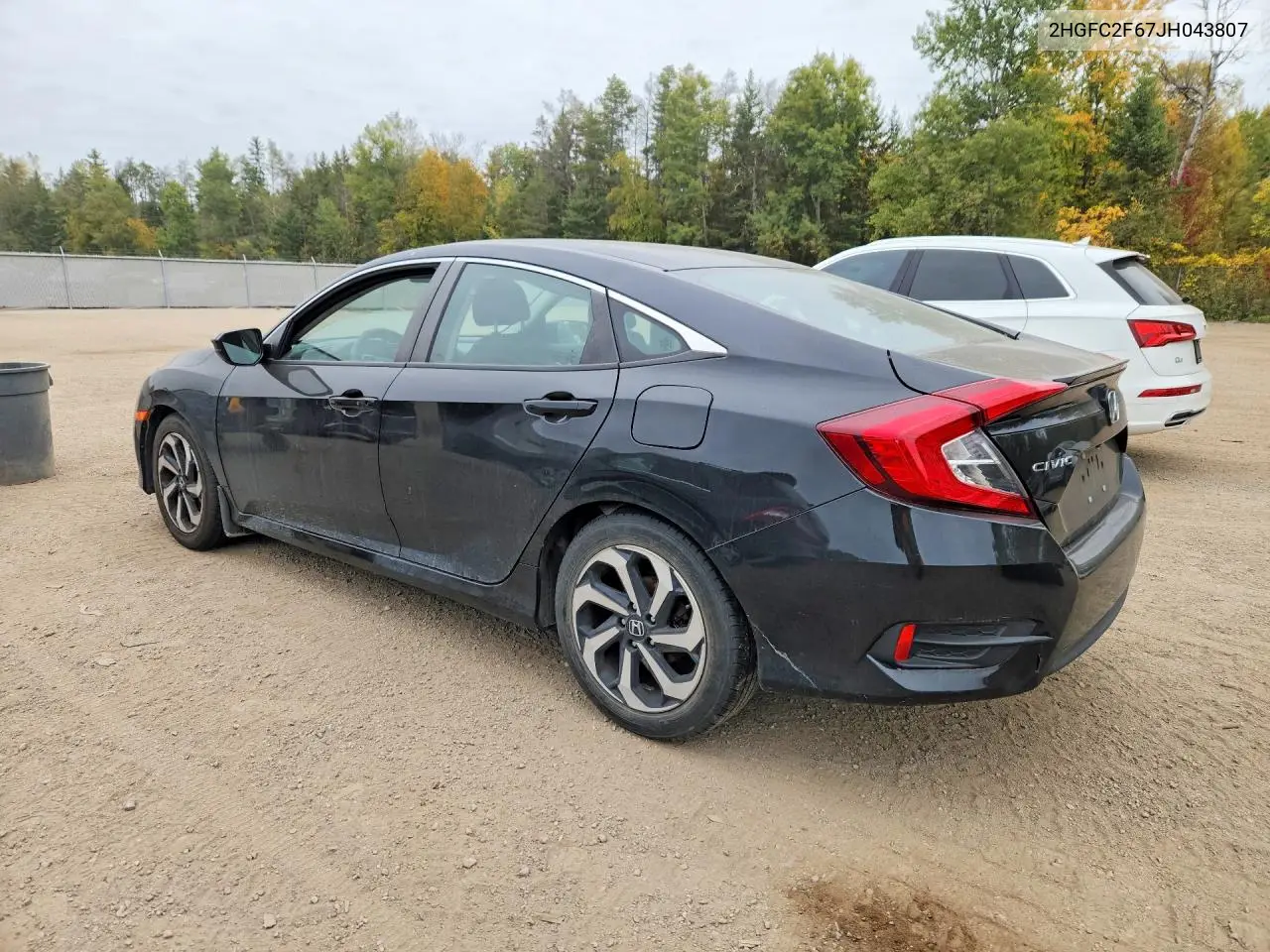 2018 HONDA CIVIC VIN 2HGFC2F67JH043807 — фото 2