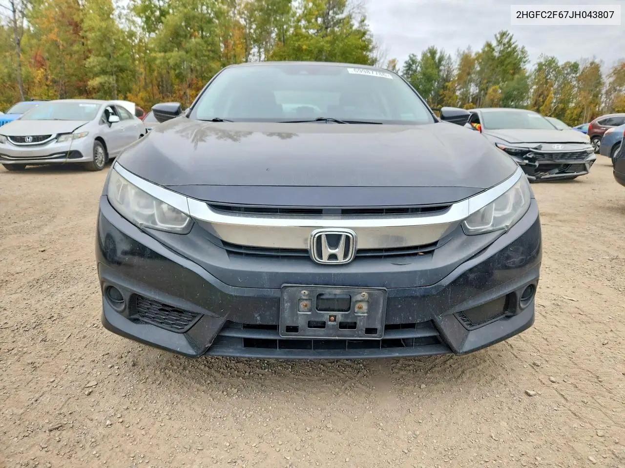 2018 HONDA CIVIC VIN 2HGFC2F67JH043807 — фото 5