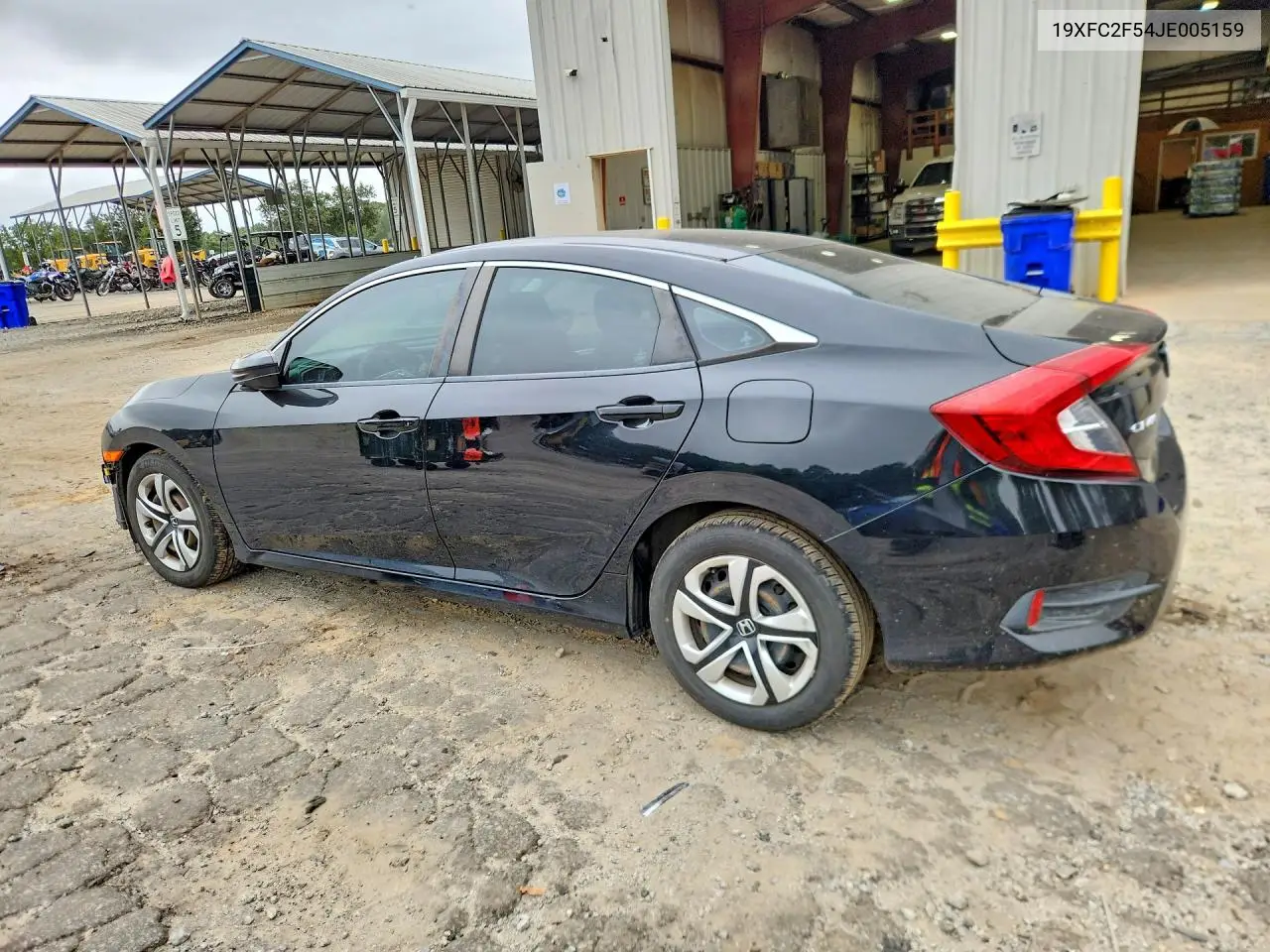2018 HONDA CIVIC VIN 19XFC2F54JE005159 — фото 2