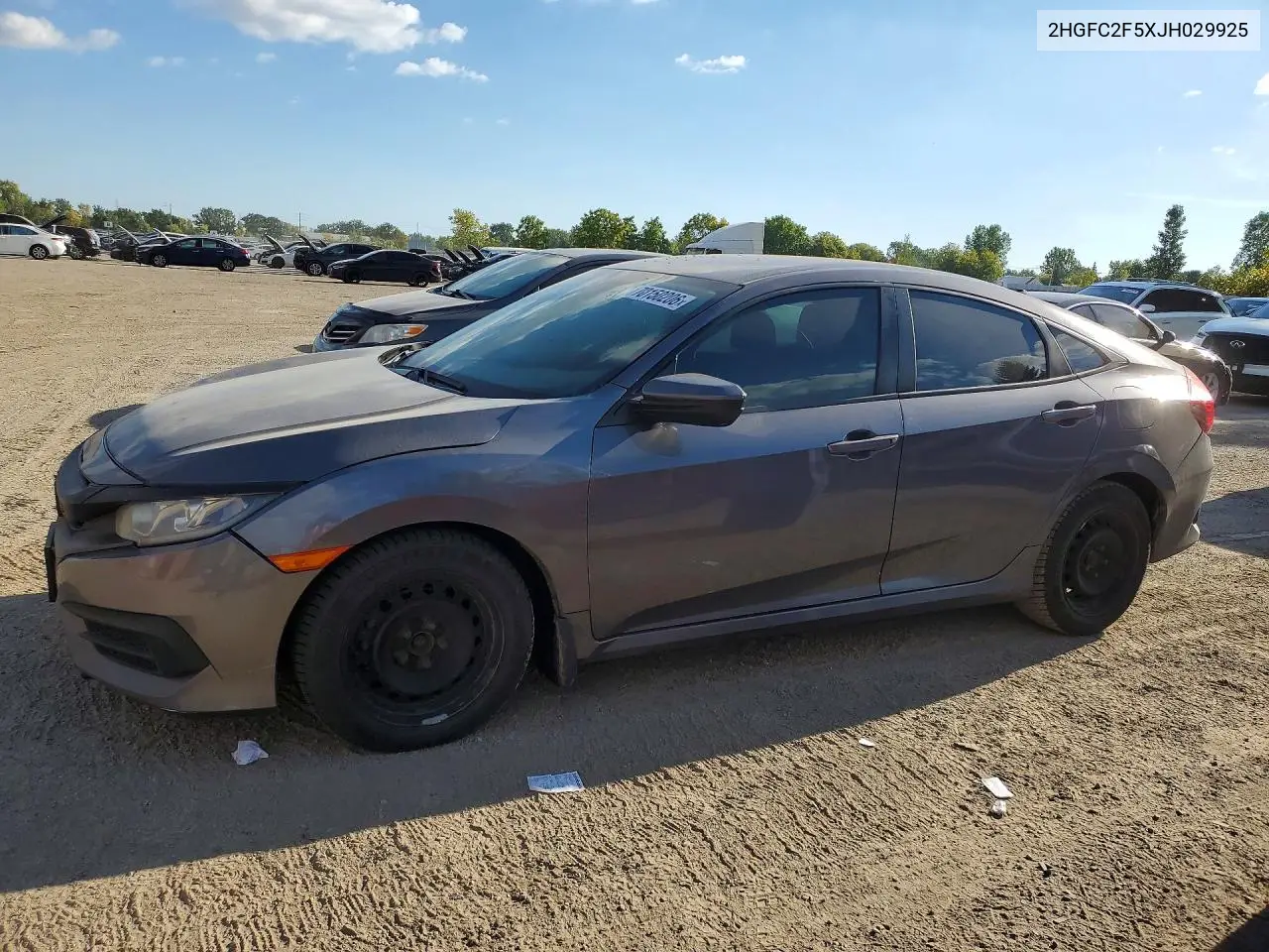 HONDA CIVIC 2018, VIN 2HGFC2F5XJH029925