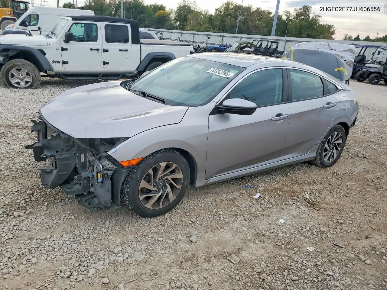 HONDA CIVIC 2018, VIN 2HGFC2F77JH606556