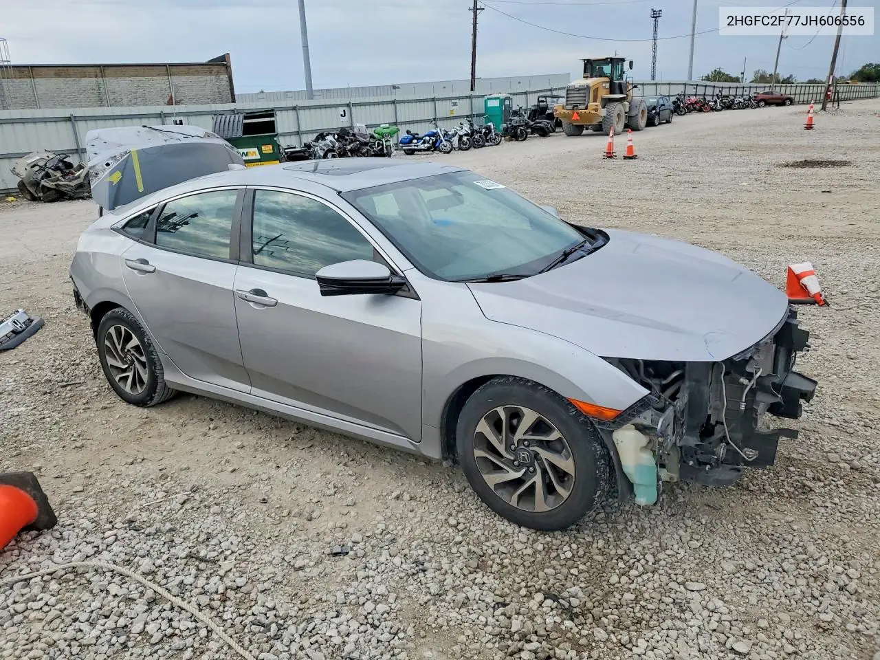 2018 HONDA CIVIC VIN 2HGFC2F77JH606556 — фото 4