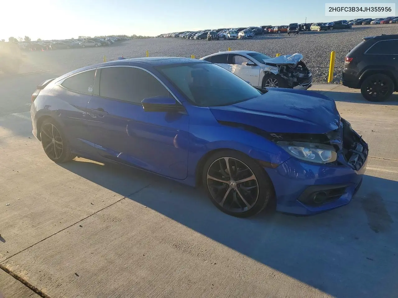 2018 HONDA CIVIC VIN 2HGFC3B34JH355956 — фото 4