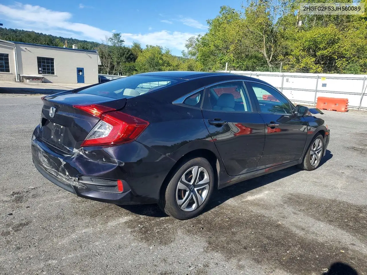 2018 HONDA CIVIC VIN 2HGFC2F53JH560089 — фото 3