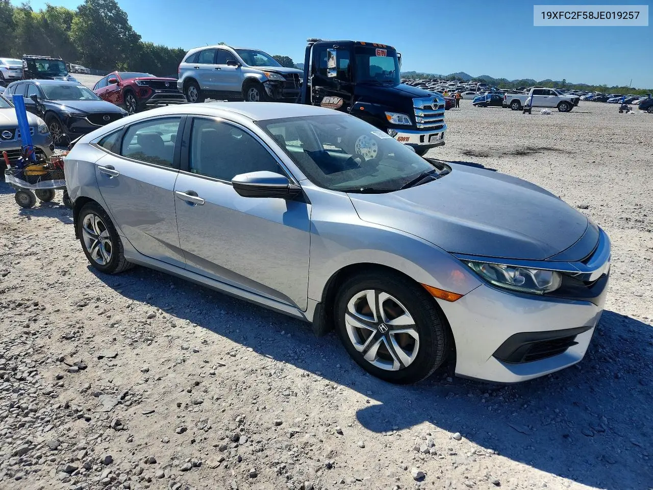 2018 HONDA CIVIC VIN 19XFC2F58JE019257 — фото 4