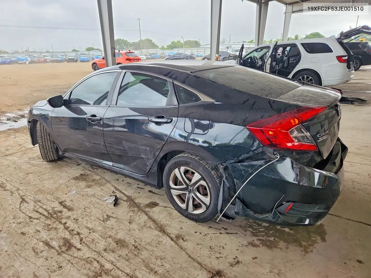 2018 HONDA CIVIC VIN 19XFC2F53JE001510 — фото 2