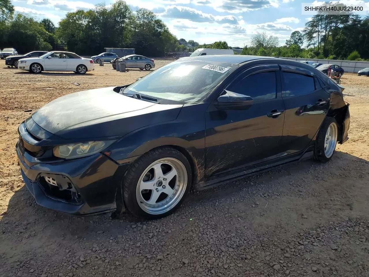 HONDA CIVIC 2018, VIN SHHFK7H40JU229400