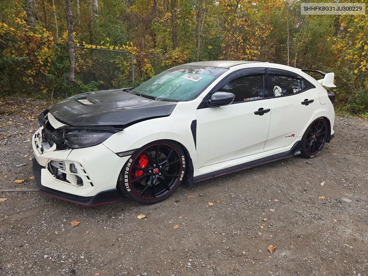 HONDA CIVIC 2018, VIN SHHFK8G31JU300229