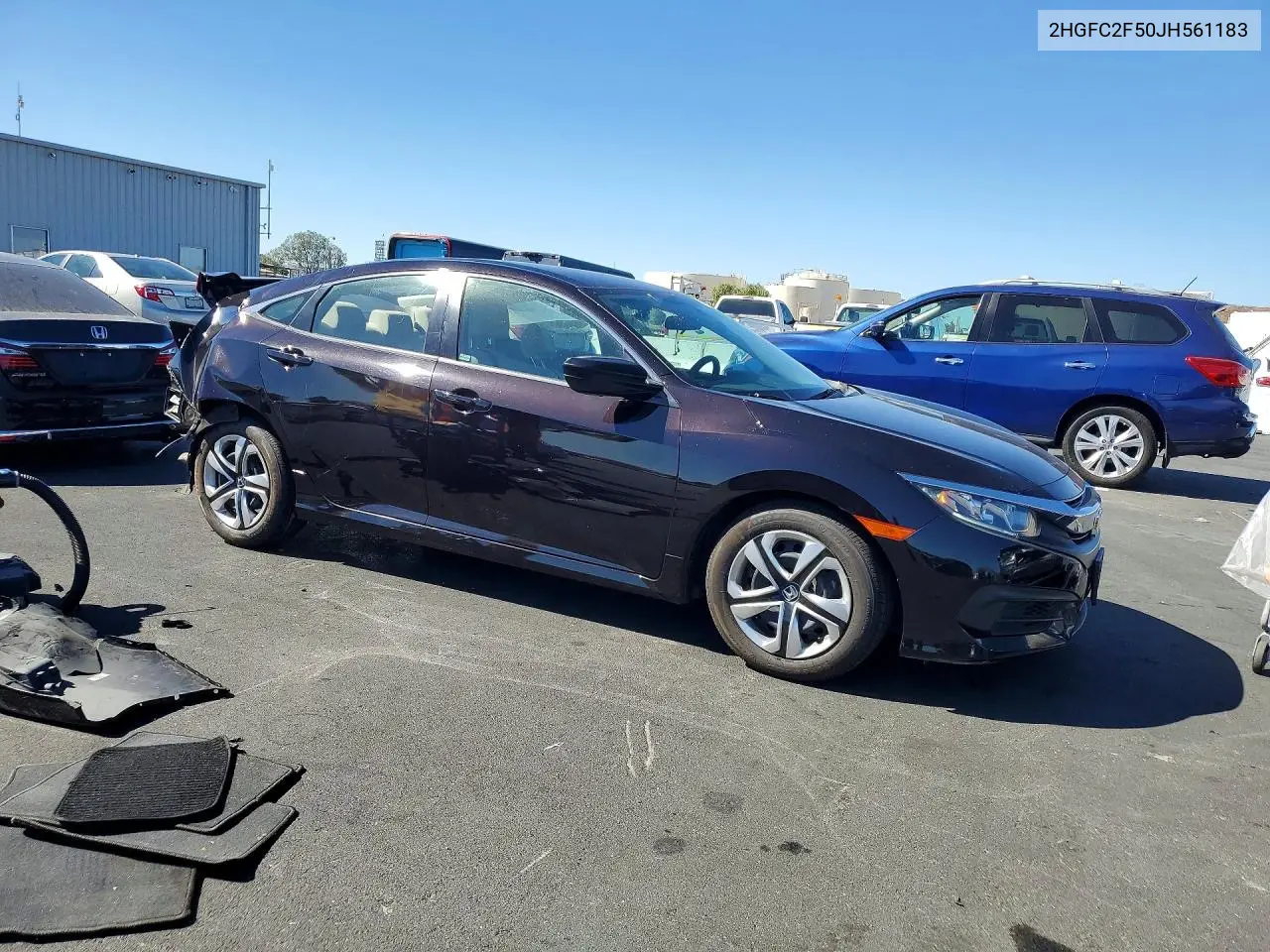 2018 HONDA CIVIC VIN 2HGFC2F50JH561183 — фото 4