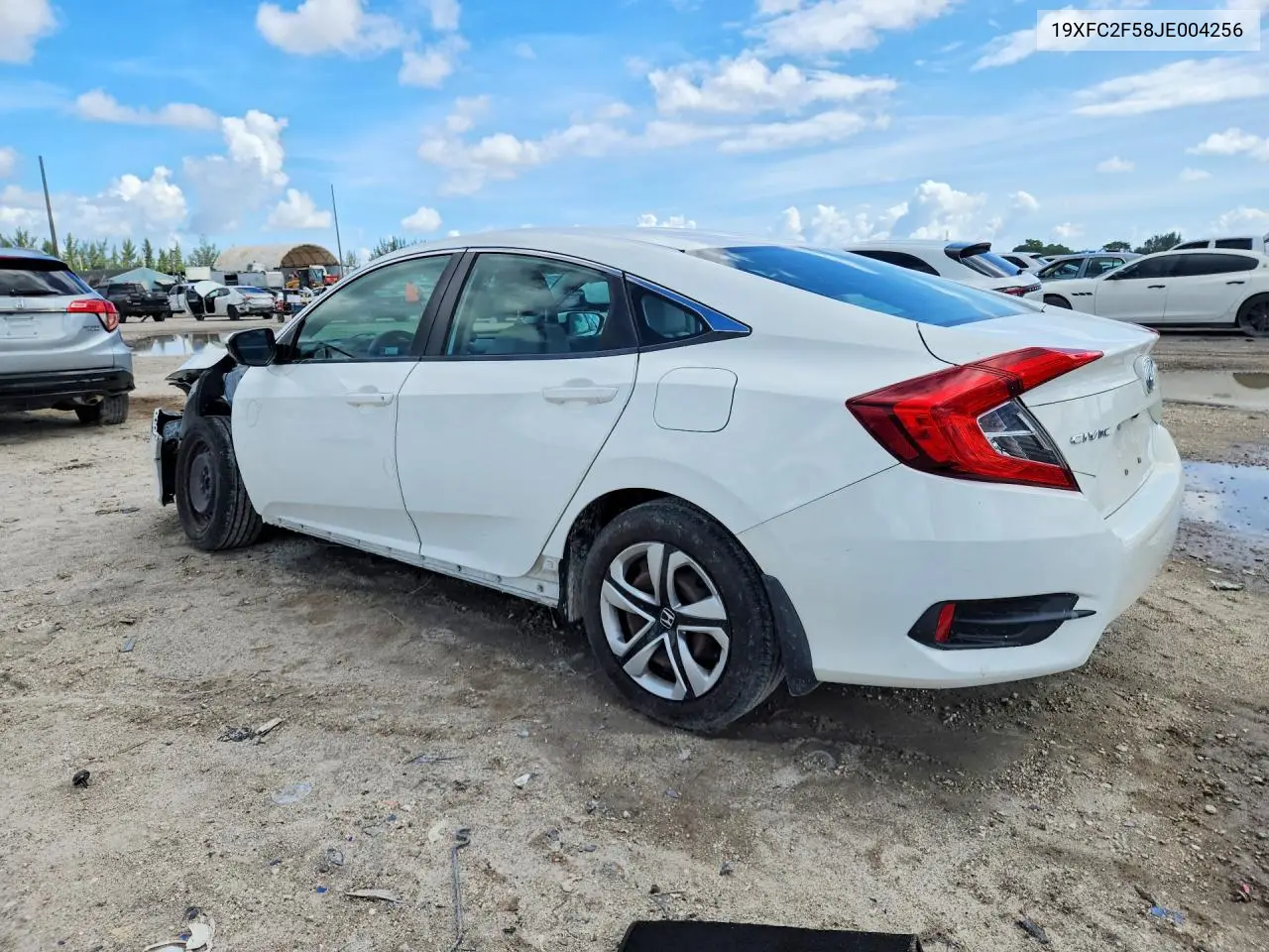 2018 HONDA CIVIC VIN 19XFC2F58JE004256 — фото 2