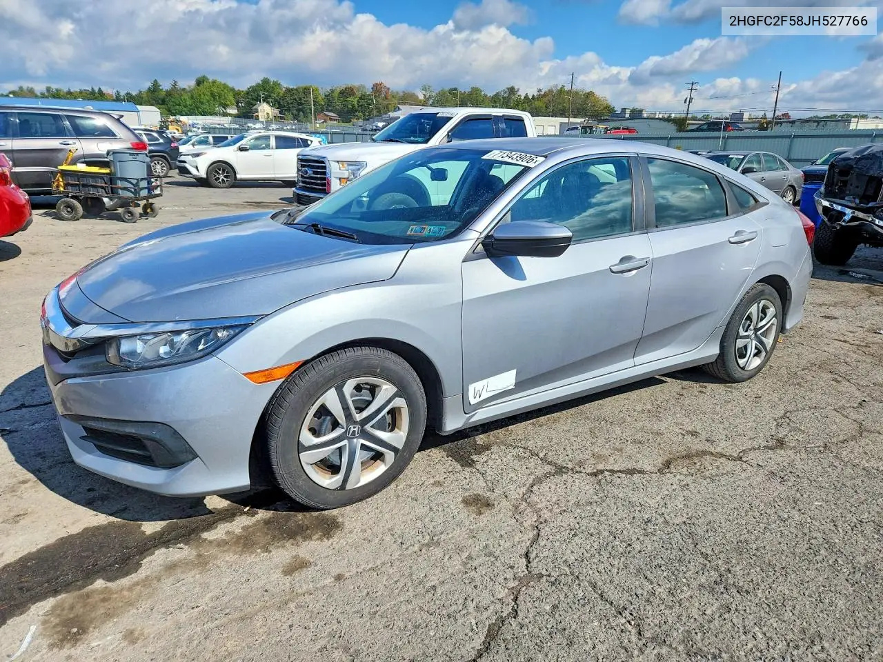 HONDA CIVIC 2018, VIN 2HGFC2F58JH527766