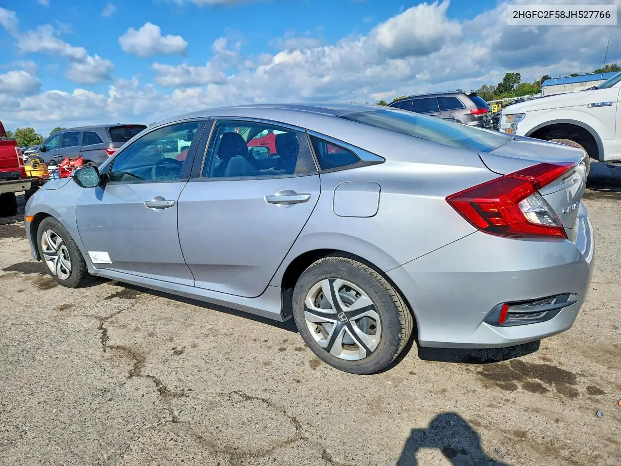 2018 HONDA CIVIC VIN 2HGFC2F58JH527766 — фото 2