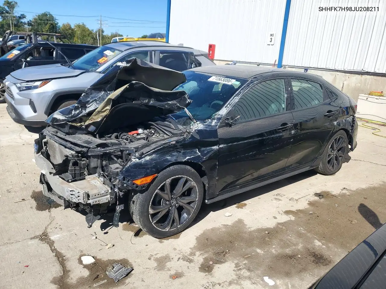 HONDA CIVIC 2018, VIN SHHFK7H98JU208211