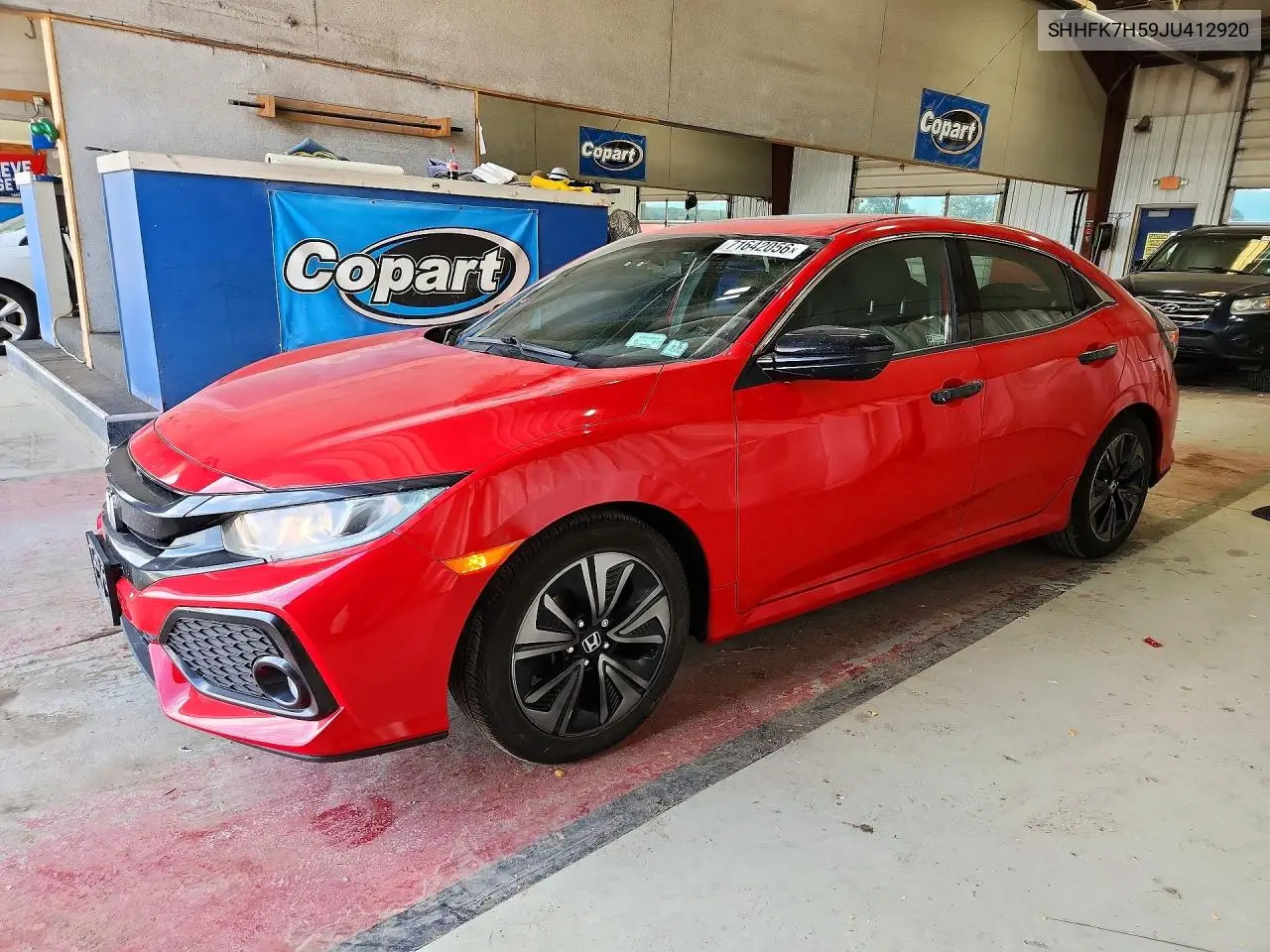 HONDA CIVIC 2018, VIN SHHFK7H59JU412920
