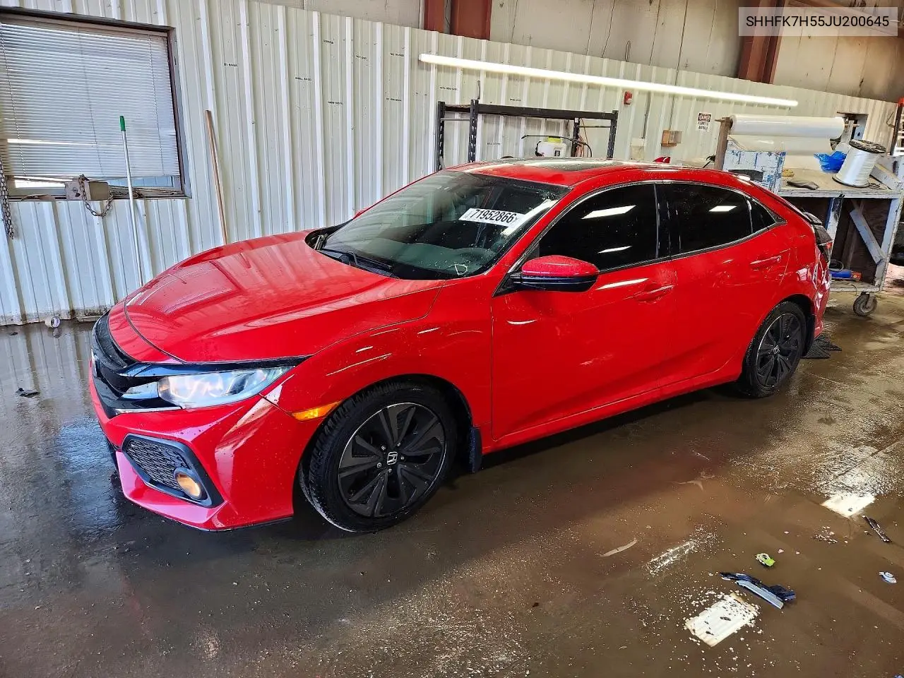 HONDA CIVIC 2018, VIN SHHFK7H55JU200645