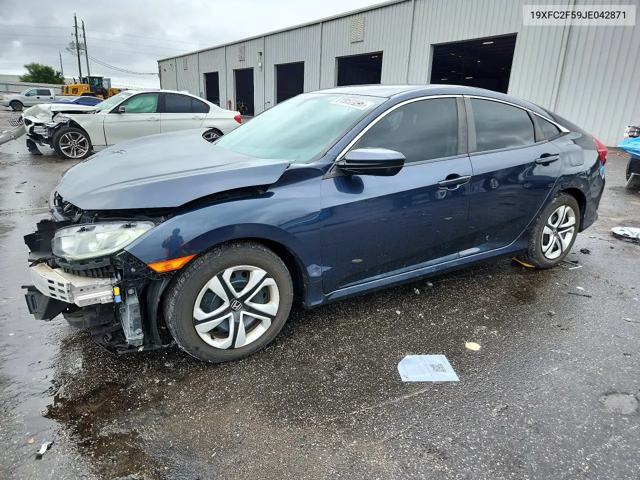 HONDA CIVIC 2018, VIN 19XFC2F59JE042871