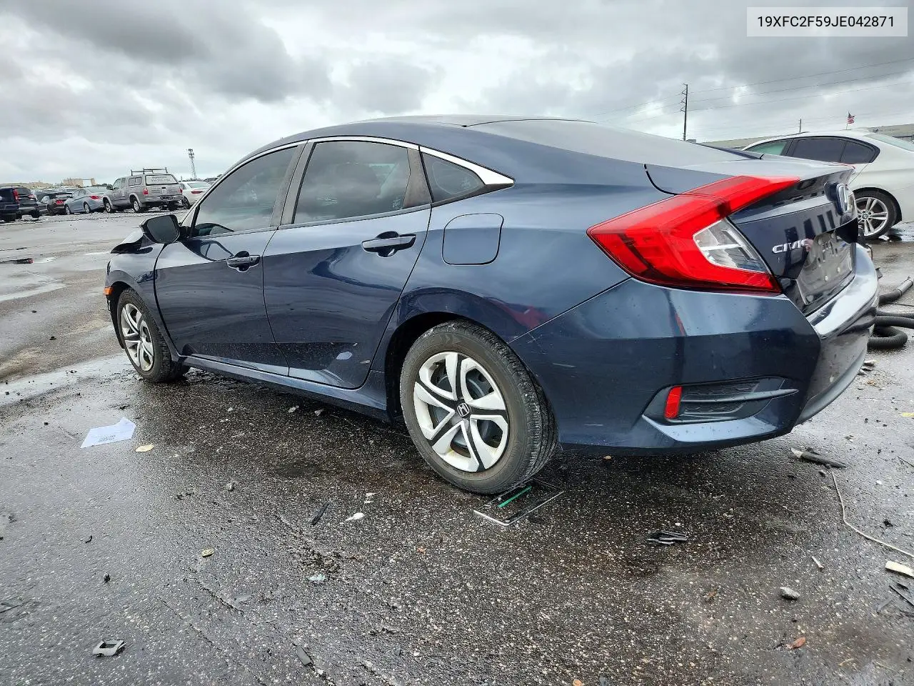 2018 HONDA CIVIC VIN 19XFC2F59JE042871 — фото 2