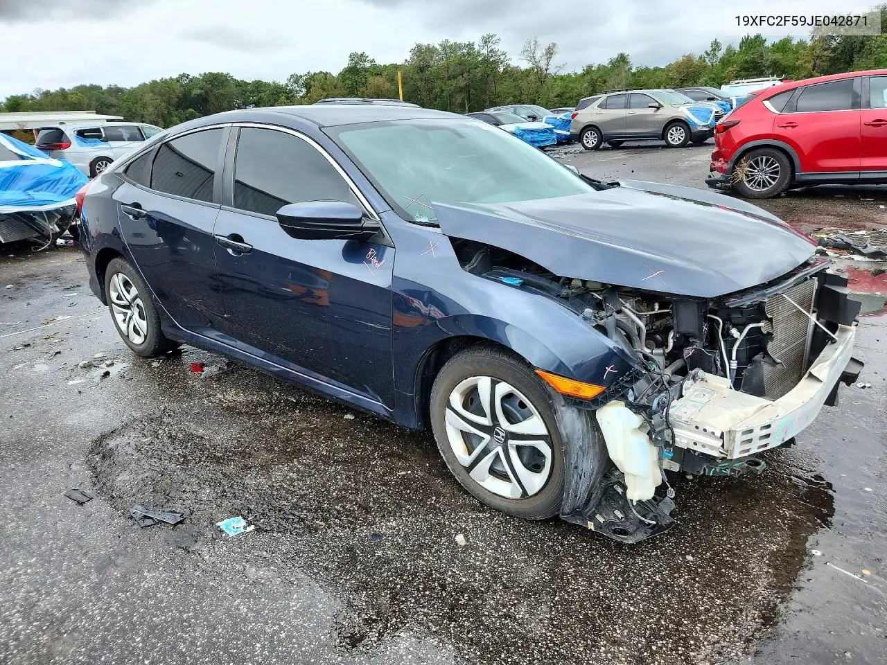 2018 HONDA CIVIC VIN 19XFC2F59JE042871 — фото 4
