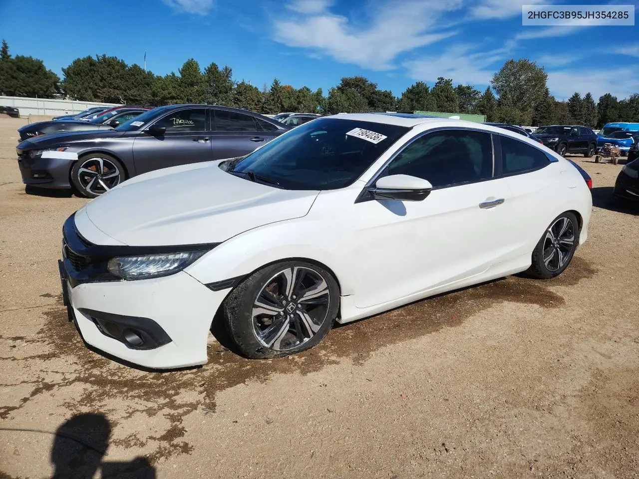 HONDA CIVIC 2018, VIN 2HGFC3B95JH354285