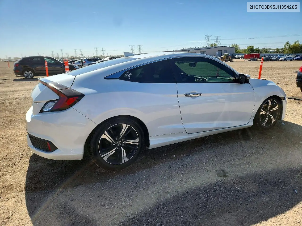 2018 HONDA CIVIC VIN 2HGFC3B95JH354285 — фото 3