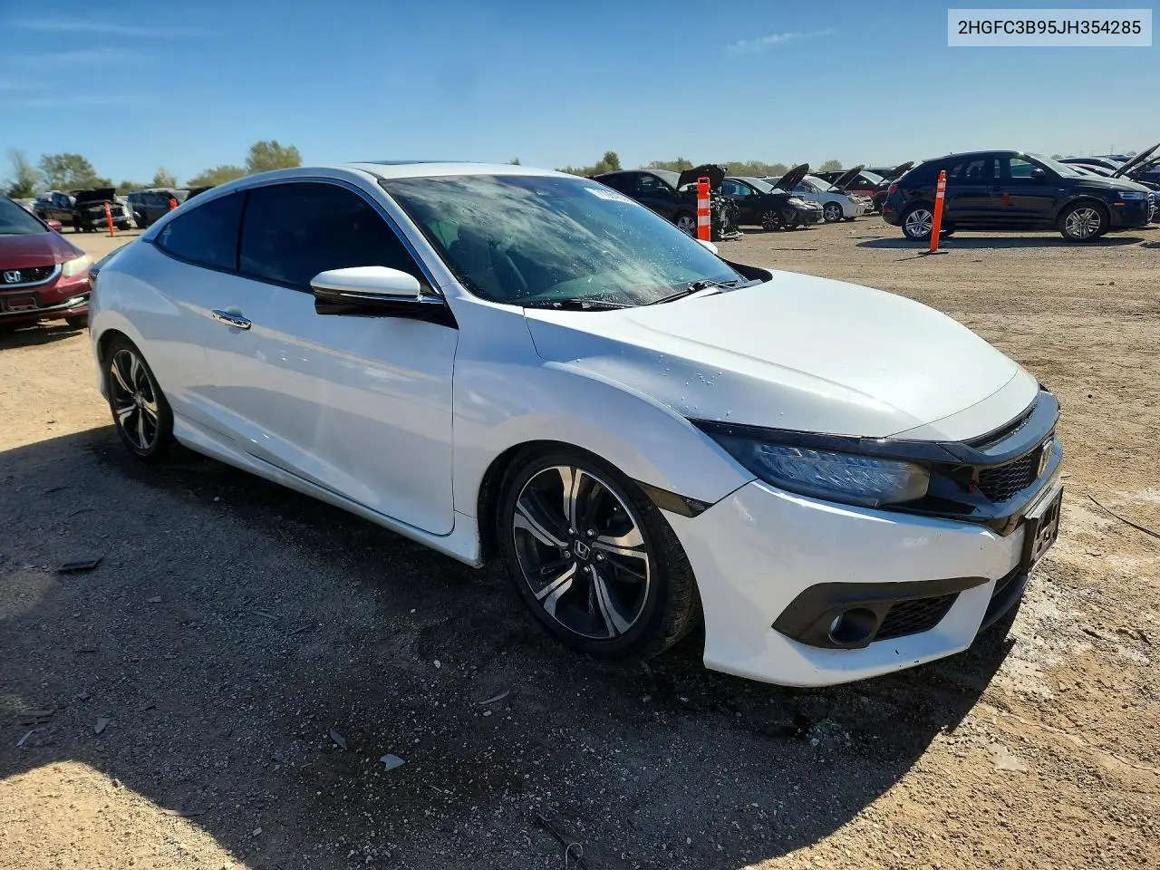 2018 HONDA CIVIC VIN 2HGFC3B95JH354285 — фото 4