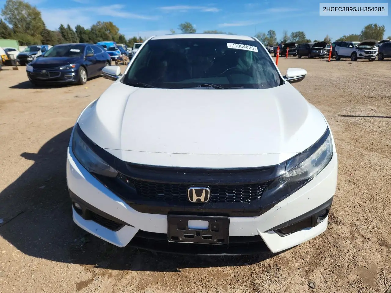 2018 HONDA CIVIC VIN 2HGFC3B95JH354285 — фото 5