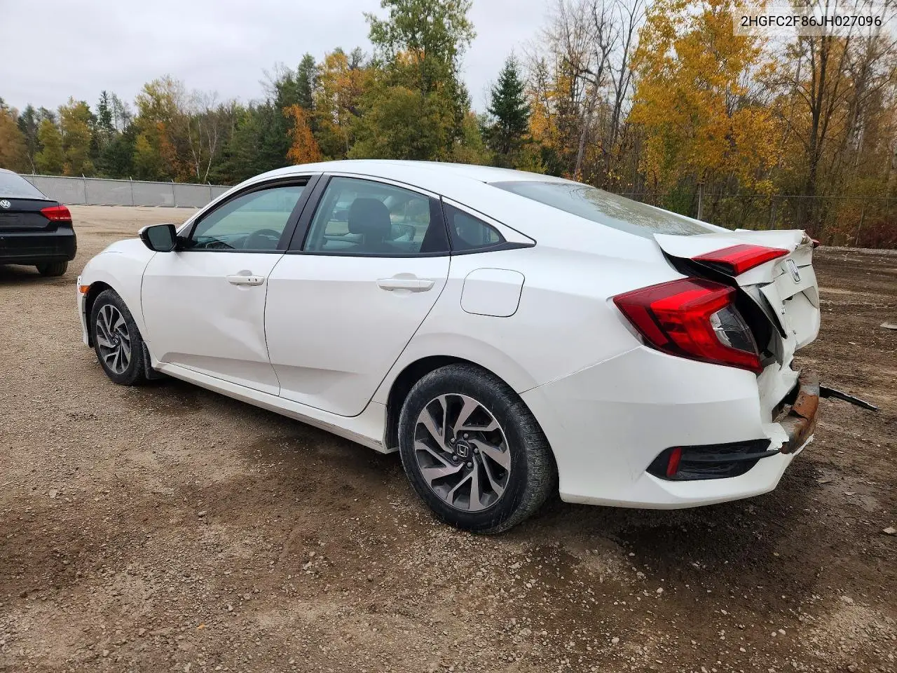 2018 HONDA CIVIC VIN 2HGFC2F86JH027096 — фото 2