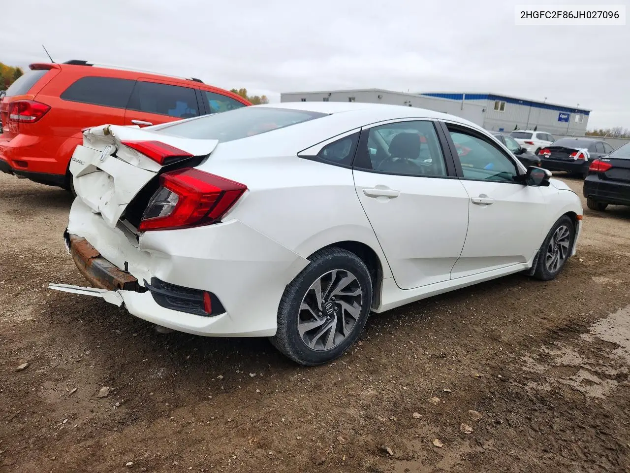 2018 HONDA CIVIC VIN 2HGFC2F86JH027096 — фото 3