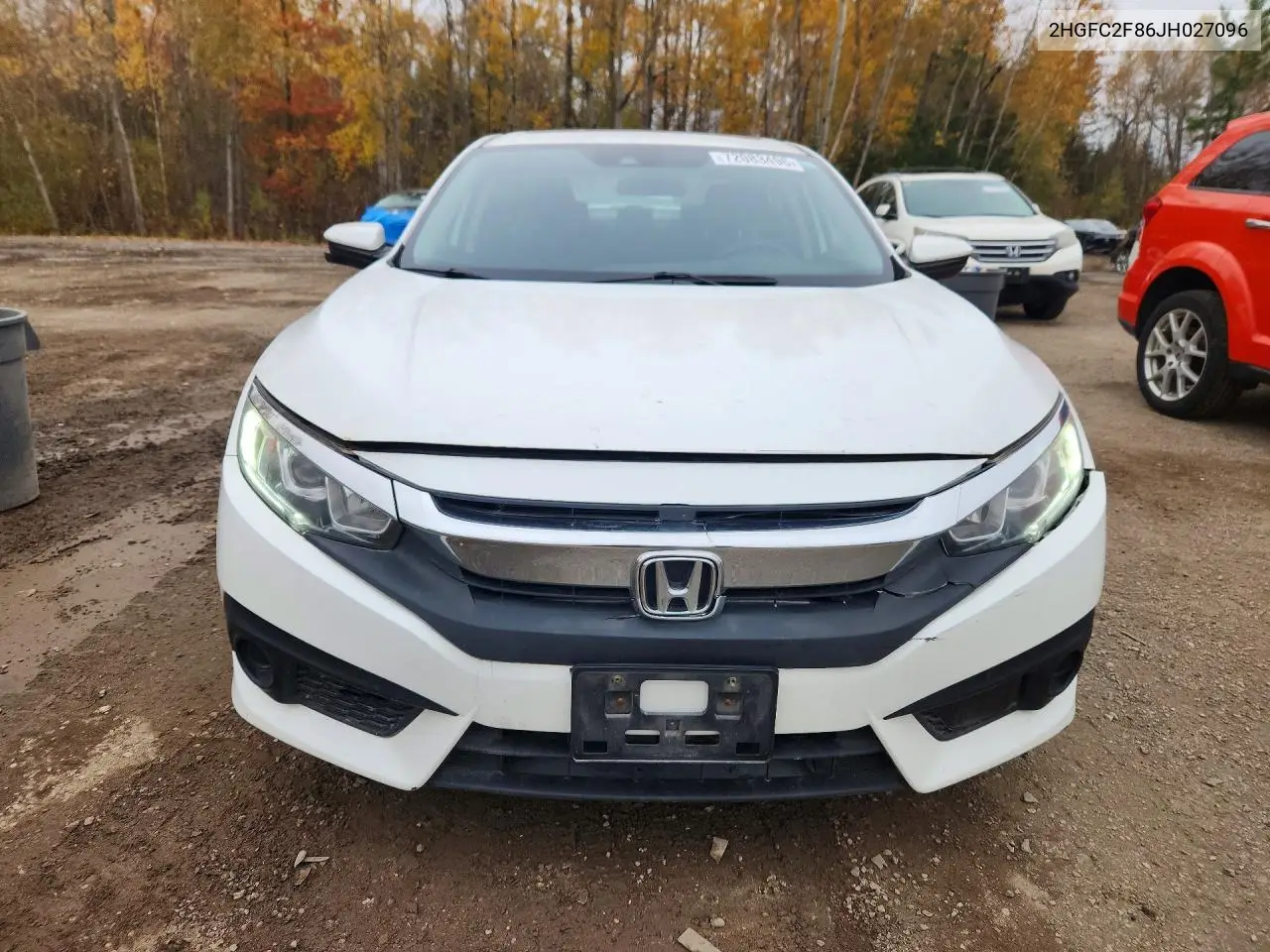 2018 HONDA CIVIC VIN 2HGFC2F86JH027096 — фото 5