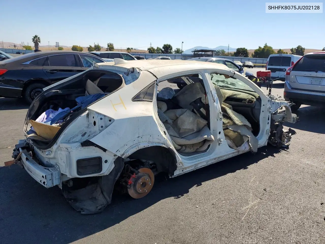 2018 HONDA CIVIC VIN SHHFK8G75JU202128 — фото 3