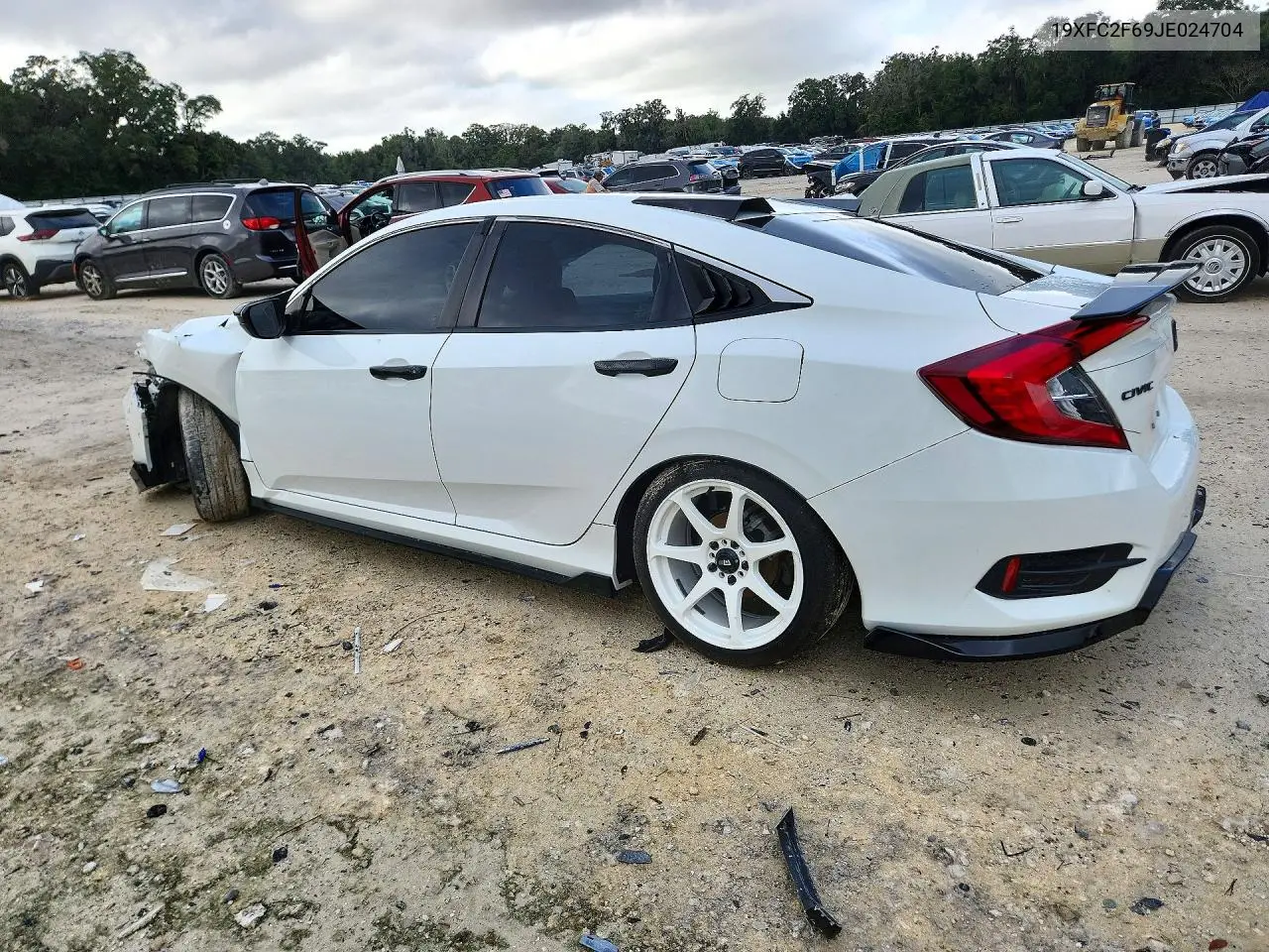 2018 HONDA CIVIC VIN 19XFC2F69JE024704 — фото 2