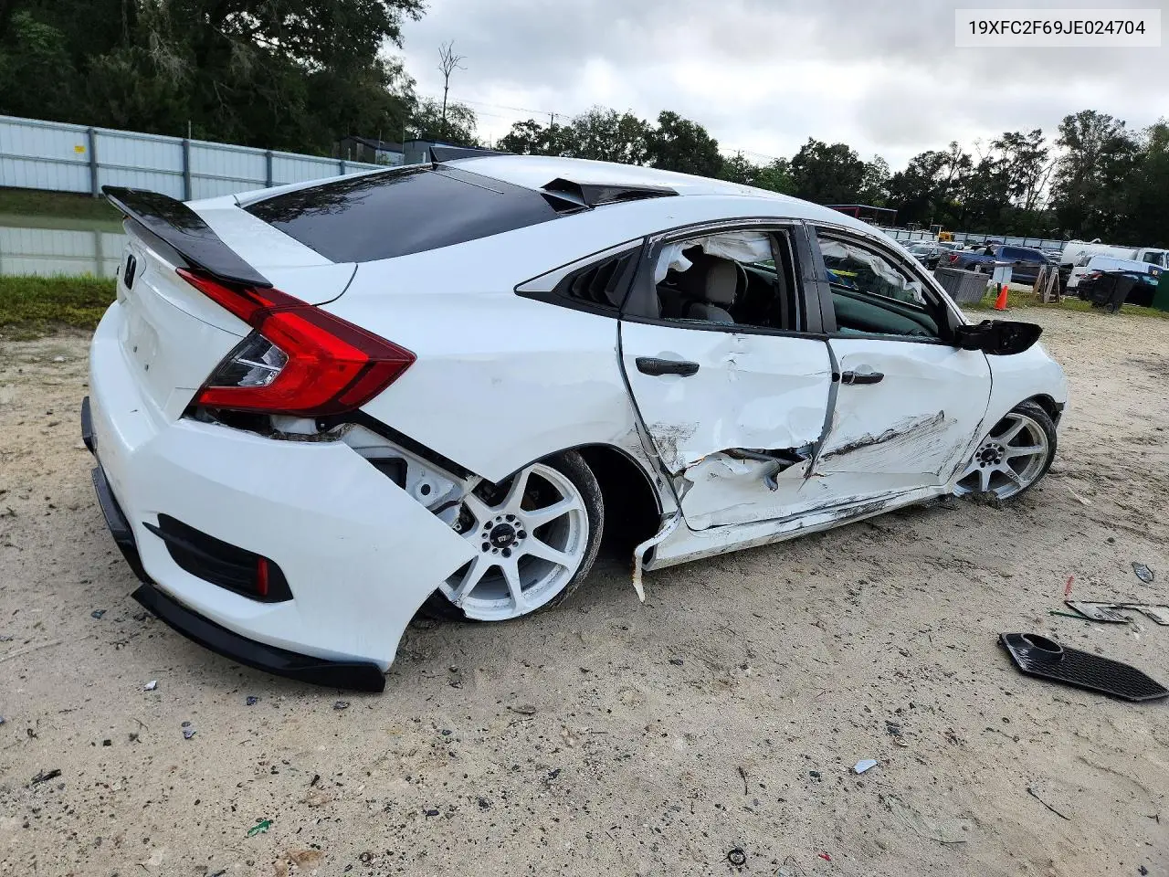 2018 HONDA CIVIC VIN 19XFC2F69JE024704 — фото 3