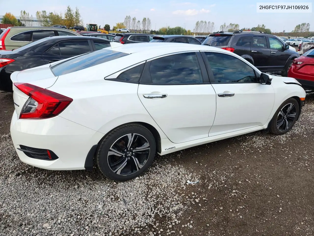 2018 HONDA CIVIC VIN 2HGFC1F97JH106926 — фото 3