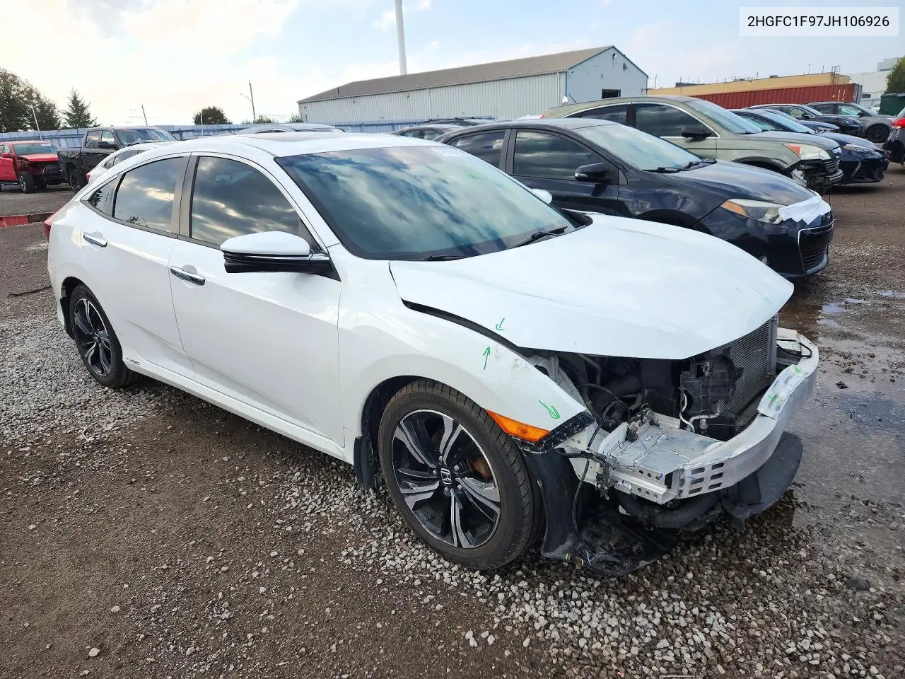 2018 HONDA CIVIC VIN 2HGFC1F97JH106926 — фото 4