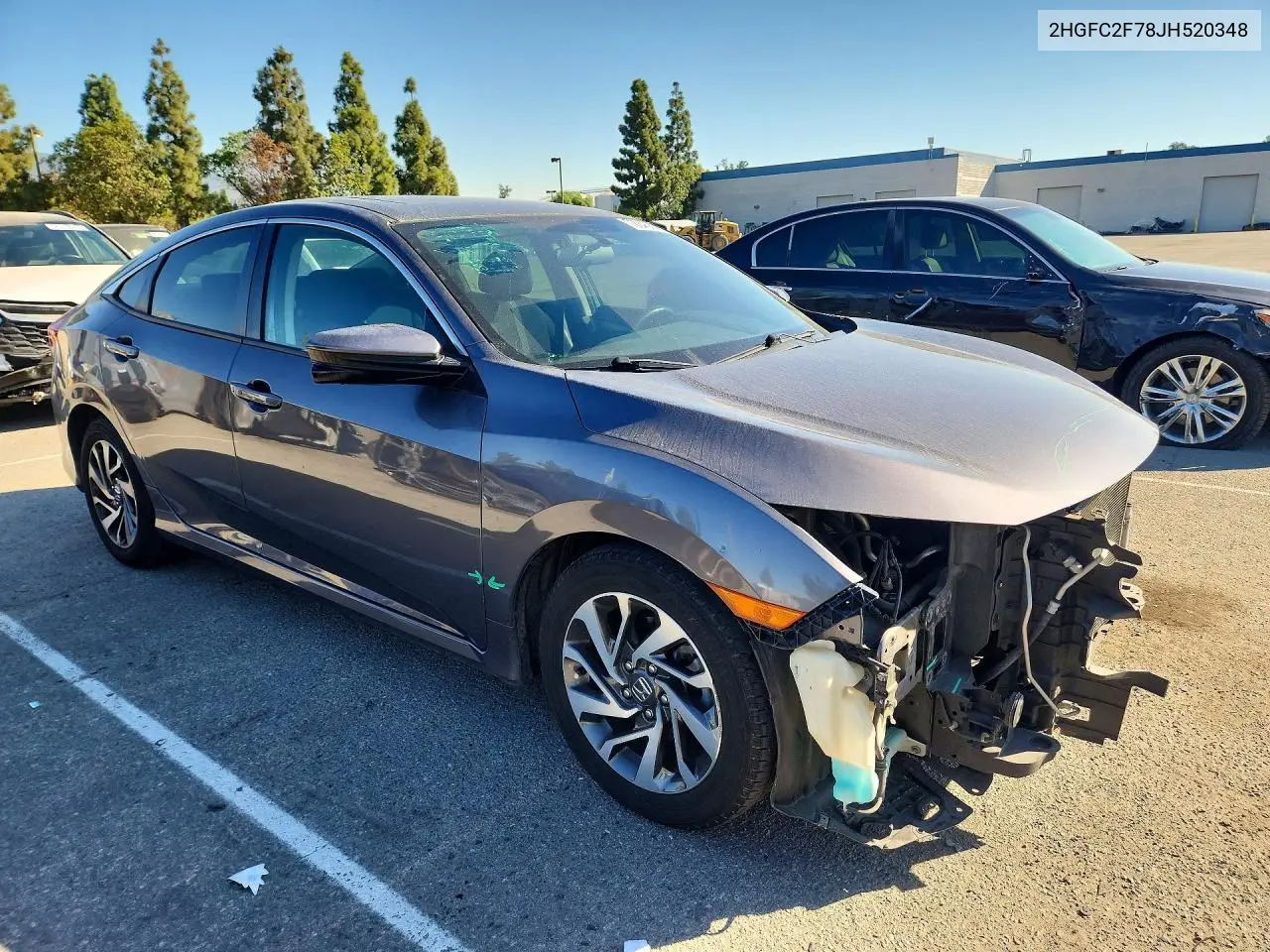 2018 HONDA CIVIC VIN 2HGFC2F78JH520348 — фото 4