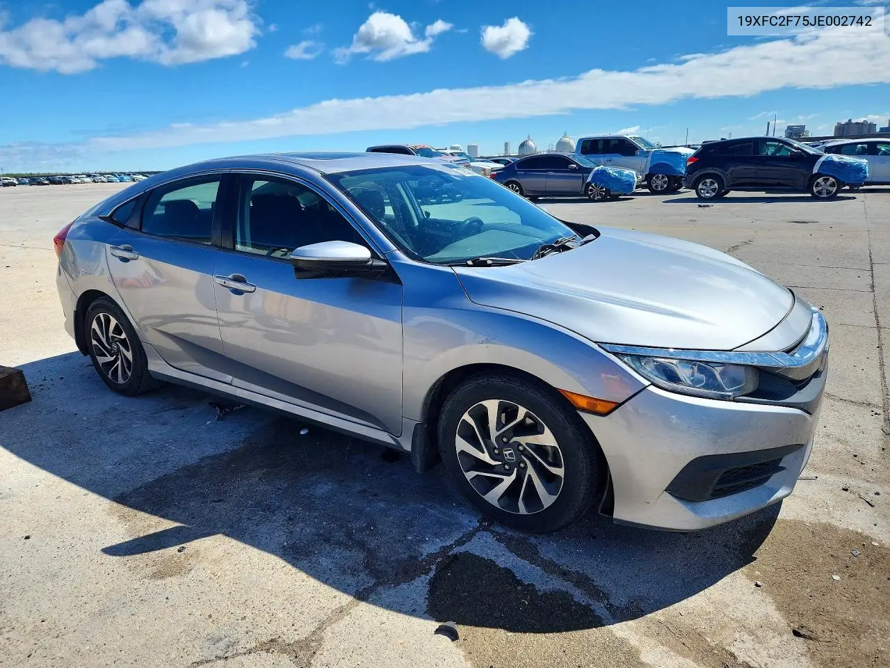 2018 HONDA CIVIC VIN 19XFC2F75JE002742 — фото 4