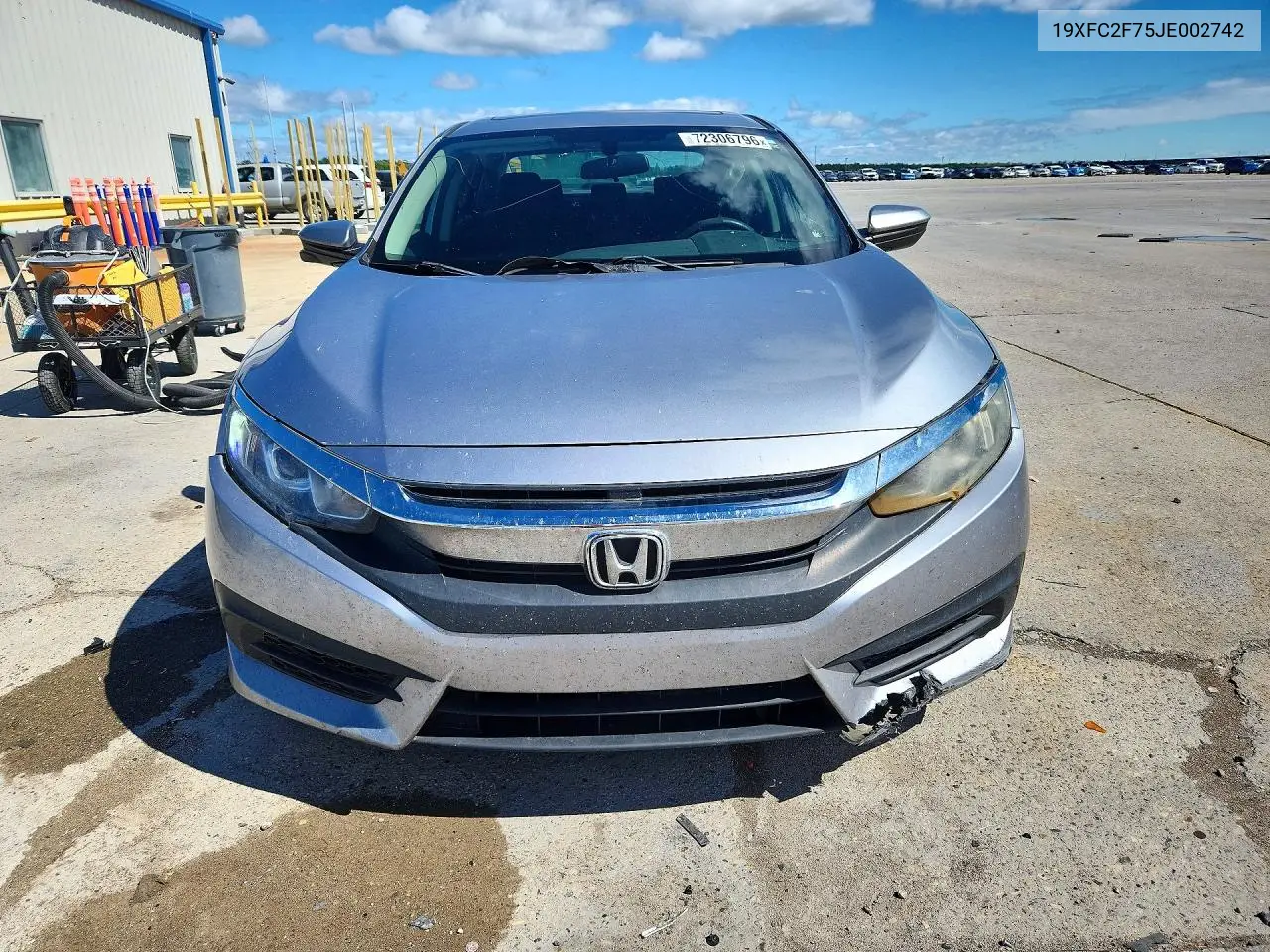 2018 HONDA CIVIC VIN 19XFC2F75JE002742 — фото 5