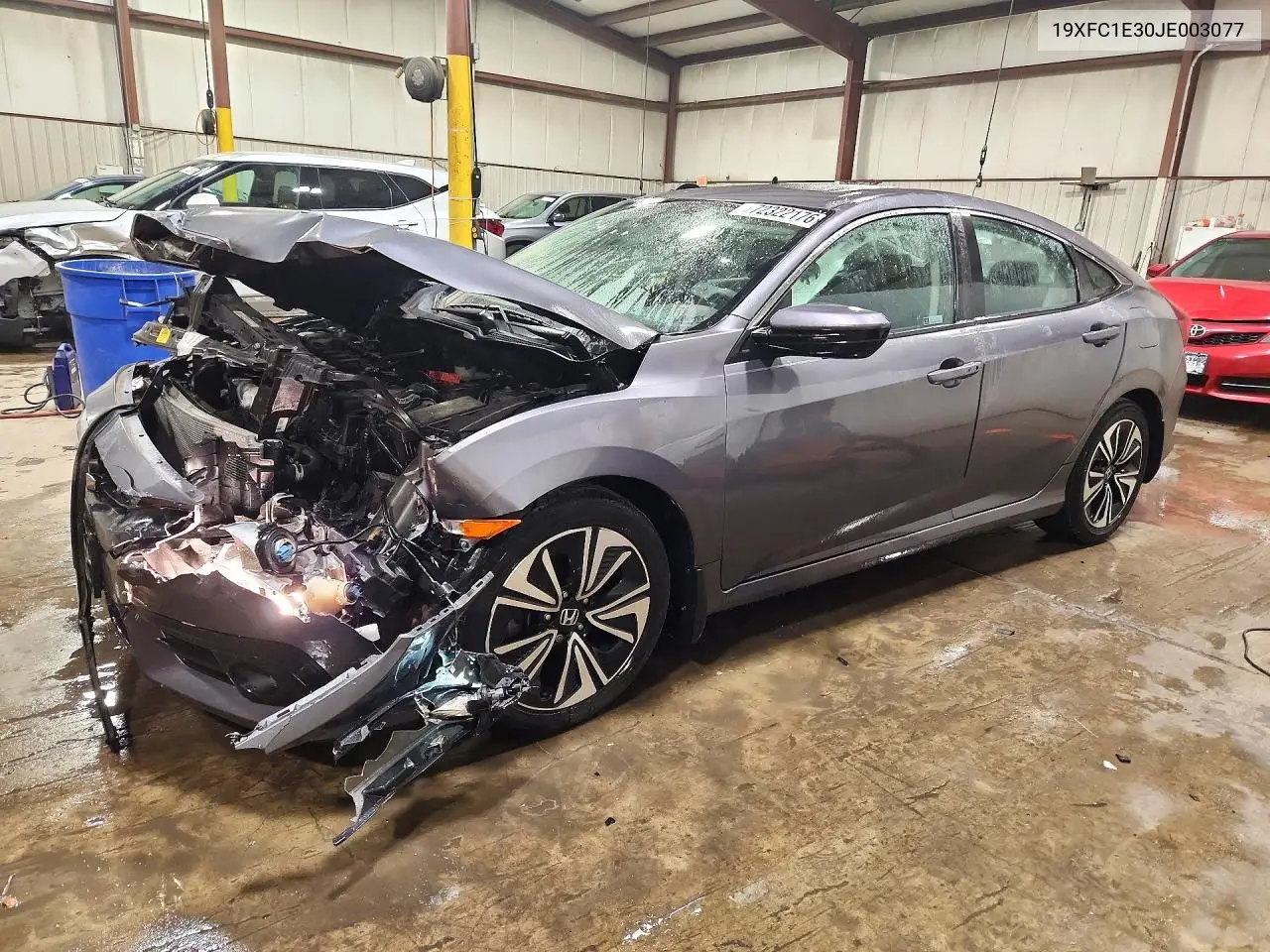 HONDA CIVIC 2018, VIN 19XFC1E30JE003077