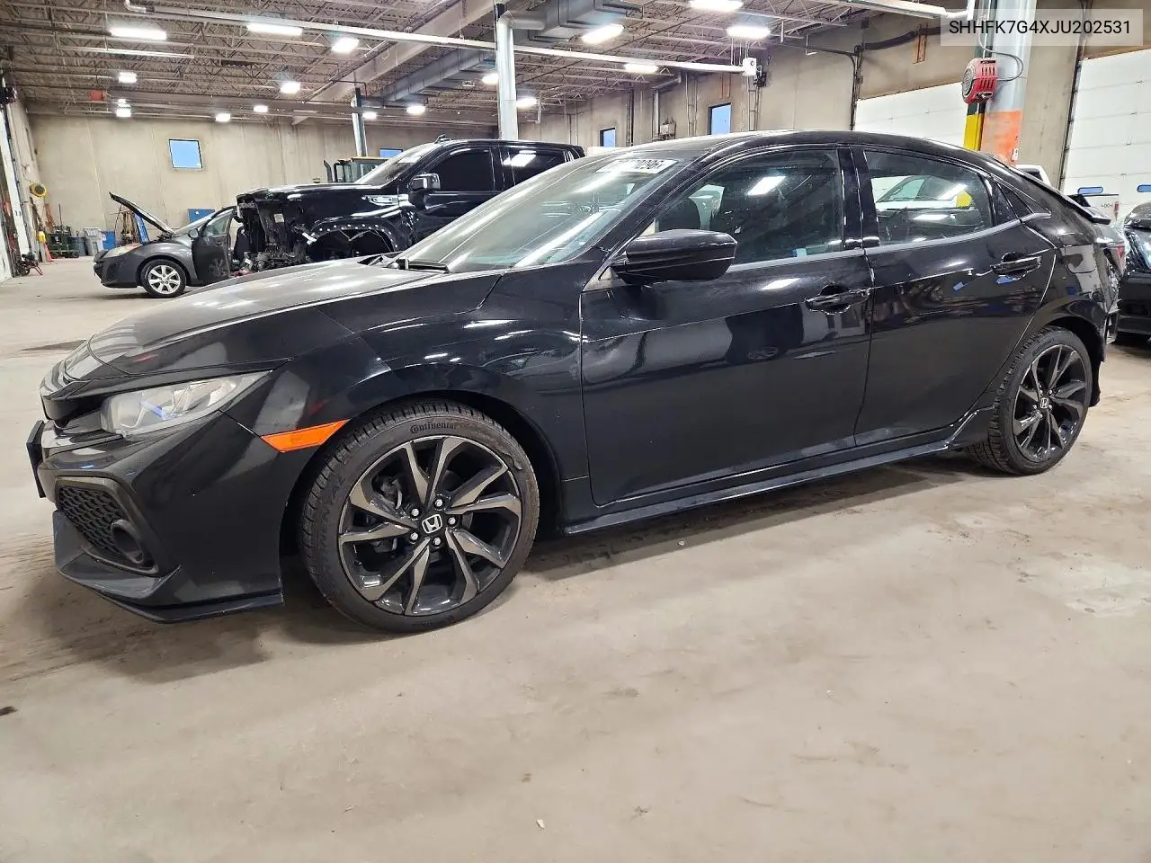 HONDA CIVIC 2018, VIN SHHFK7G4XJU202531