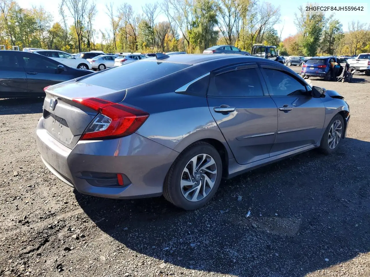 2018 HONDA CIVIC VIN 2HGFC2F84JH559642 — фото 3