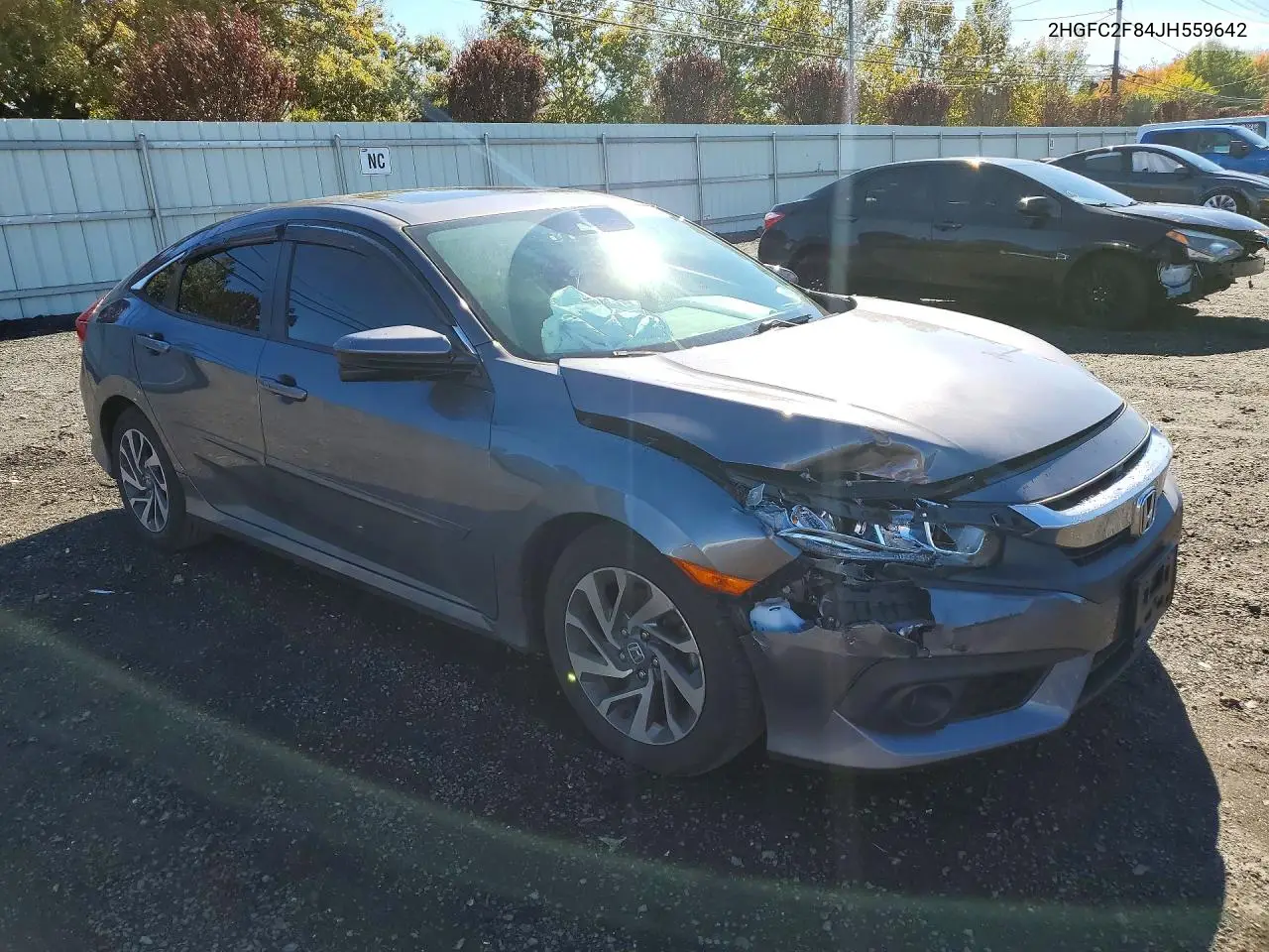 2018 HONDA CIVIC VIN 2HGFC2F84JH559642 — фото 4