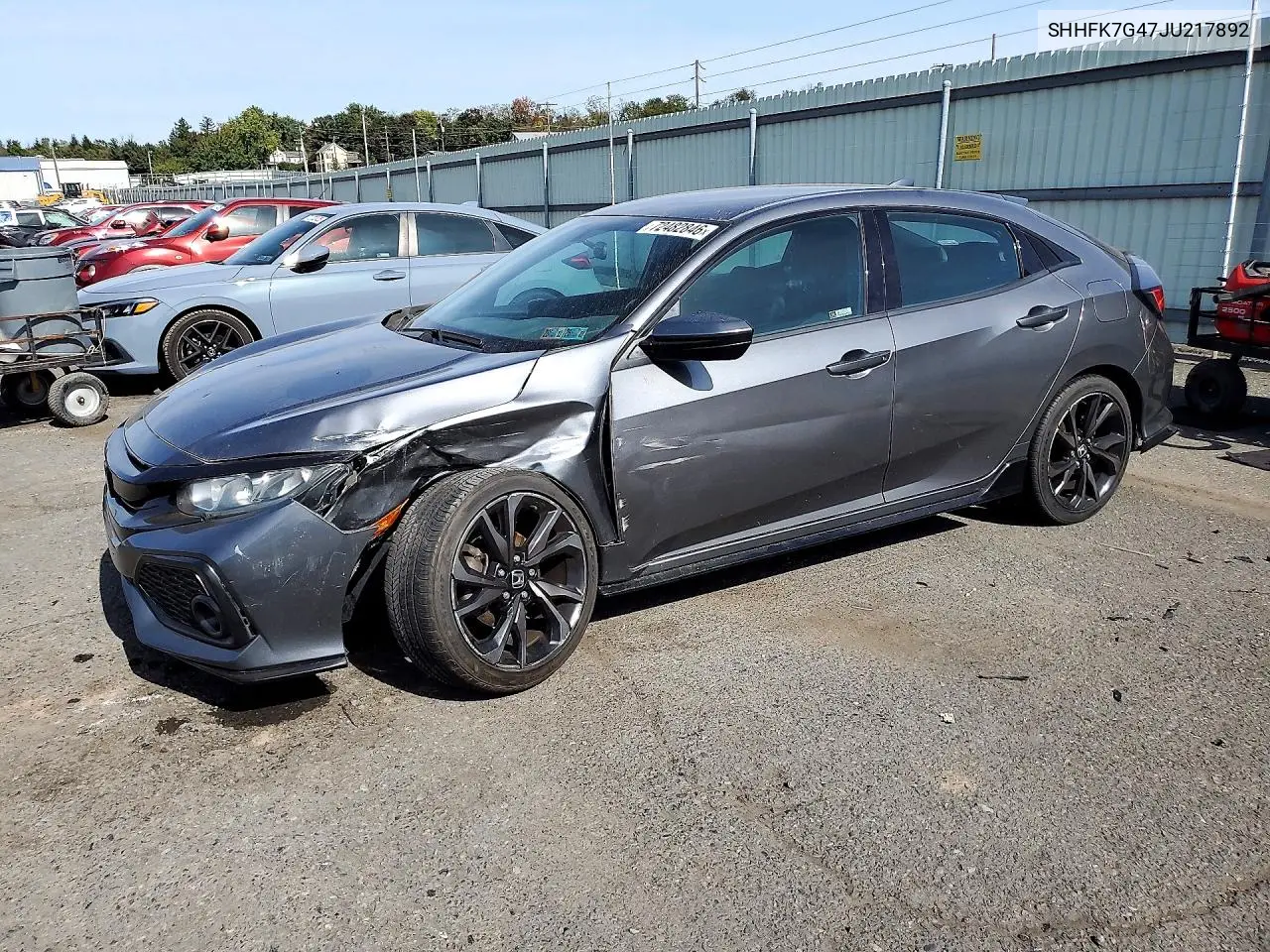 HONDA CIVIC 2018, VIN SHHFK7G47JU217892