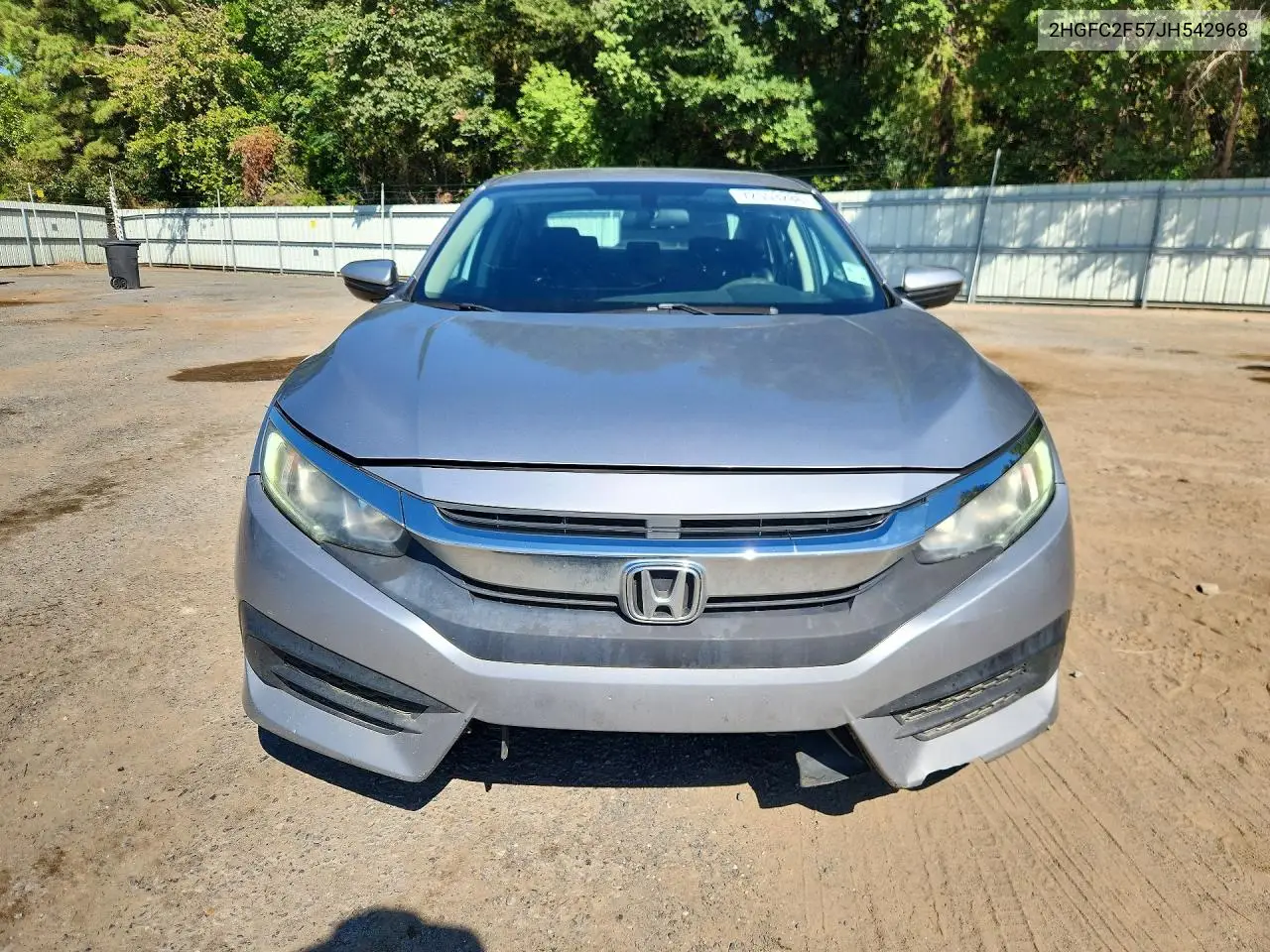 2018 HONDA CIVIC VIN 2HGFC2F57JH542968 — фото 5