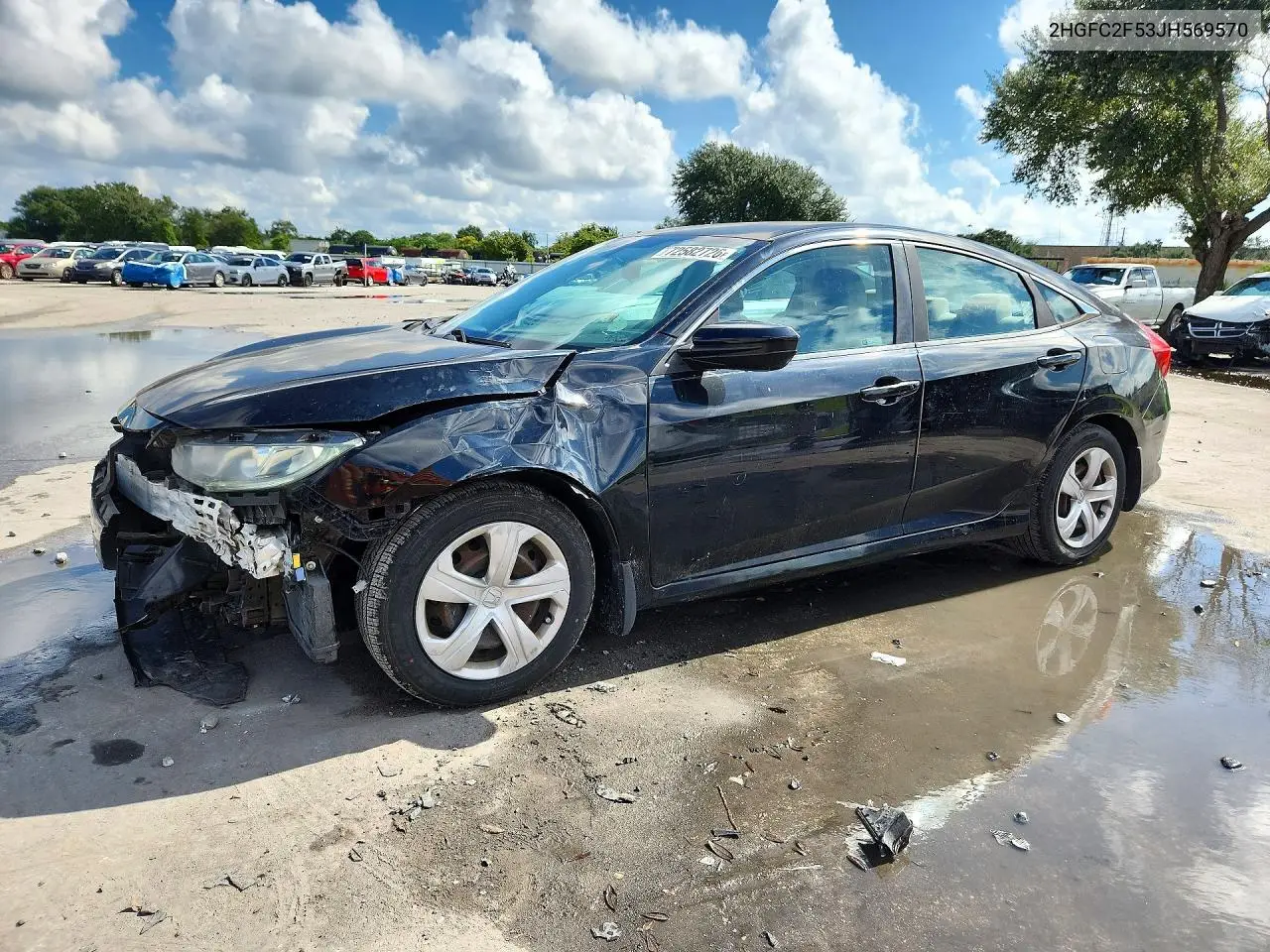 HONDA CIVIC 2018, VIN 2HGFC2F53JH569570