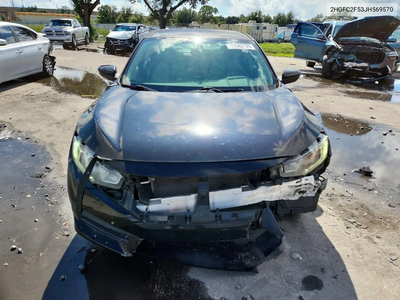 2018 HONDA CIVIC VIN 2HGFC2F53JH569570 — фото 5