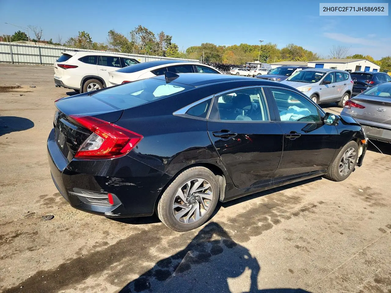 2018 HONDA CIVIC VIN 2HGFC2F71JH586952 — фото 3