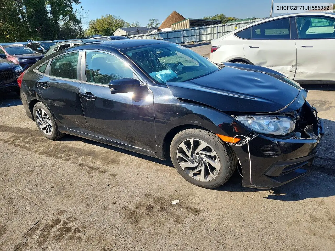 2018 HONDA CIVIC VIN 2HGFC2F71JH586952 — фото 4