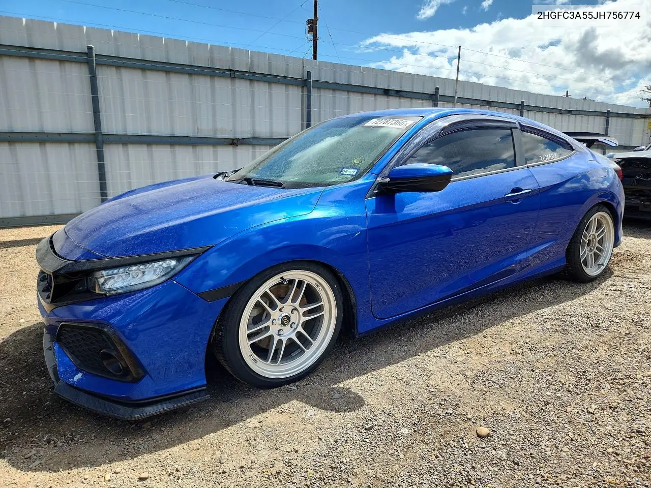 HONDA CIVIC 2018, VIN 2HGFC3A55JH756774